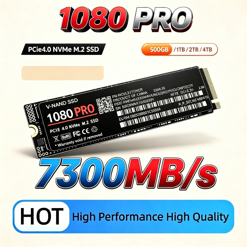 M.2 Nvme 4Tb Pcie 4.0 Ssd - SSD 1080PRO original, formato M.2 NVMe