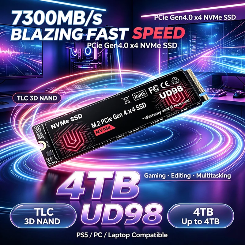 M.2 Nvme 4Tb Pcie 4.0 Ssd - Nuevo SSD NVMe M.2 UD98 Original