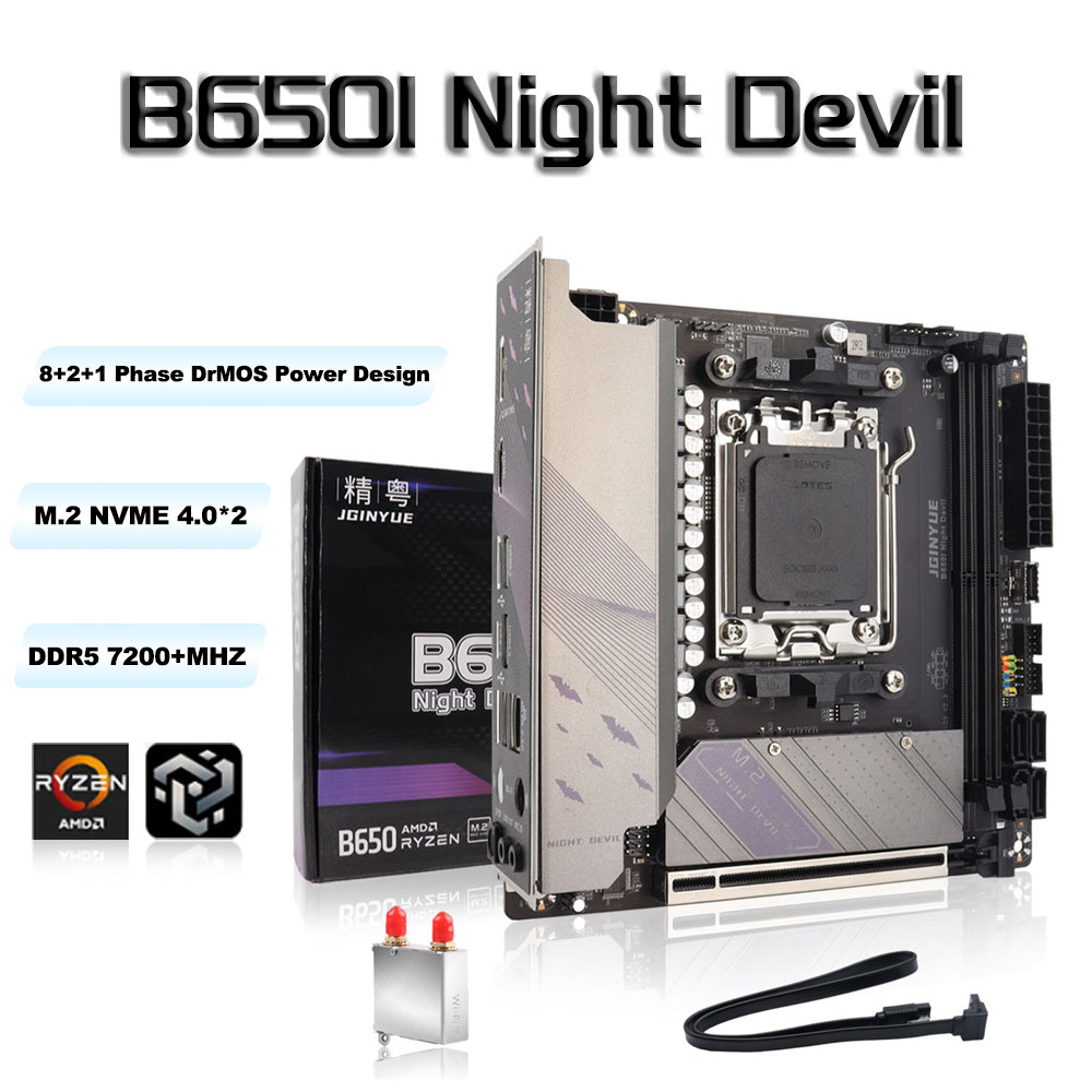 B650 Itx Motherboard Wifi - Placa base JGINYUE B650 ITX DDR5
