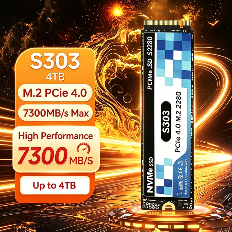 M.2 Nvme 4Tb Pcie 4.0 Ssd - Nuevo SSD Original S303 M.2 PCIe