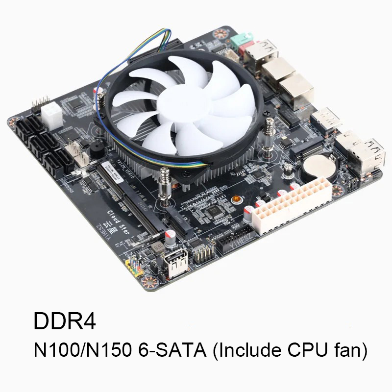 Placa Base NAS de 6 Bahías N10 - Nas Motherboard N100 6 Sata reseña y precio