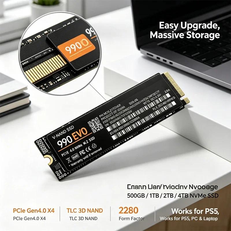 SSD NVMe M.2 para Juegos 990 E - M.2 Nvme 4Tb Pcie 4.0 Ssd reseña y precio