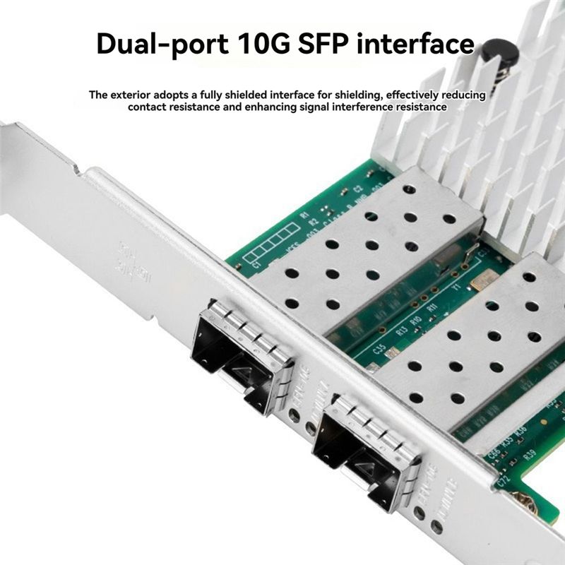 Tarjeta de red eficiente X520- - 10Gb Sfp+ Pcie Network Card Dual Port reseña y precio
