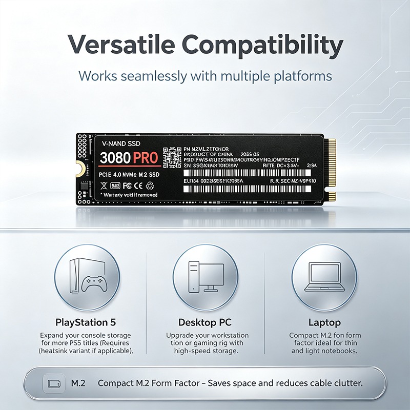 SSD NVMe M.2 para Juegos 3080P - M.2 Nvme 4Tb Pcie 4.0 Ssd reseña y precio